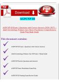 AGPCNP Comprehensive Study Bundle Questions with Correct Answers &lpar;2026&ndash;2027&rpar; &ndash; Adult-Gerontology Primary Care Nurse Practitioner Exam Prep Collection