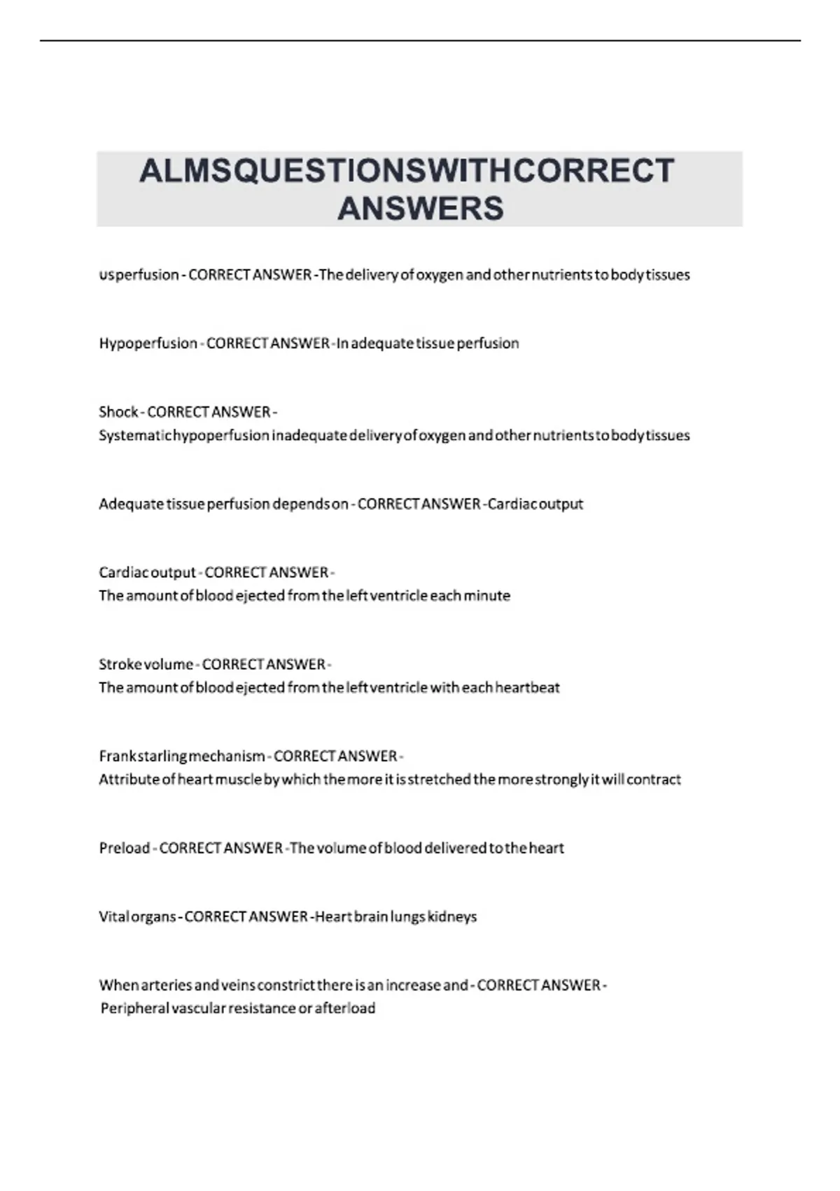 ALMS Questions with Correct Answers 2026 | Army Learning Management ...