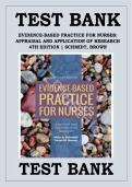 Test bank for Evidence-Based Practice for Nurses Appraisal and Application of Research 4th Edition with test questions and answers graded A&plus;