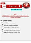 AHIP 2026 Module 3 Questions with Verified Answers &ndash; Already Graded A&plus; &vert; AHIP Medicare Training Exam Prep Study Guide
