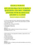 EXAM 2&colon; NUR 6111  ADVANCED PRACTICE NURSING I  QUESTIONS AND 100&percnt; VERIFIED  ANSWERS WITH RATIONALES  GRADED A&plus; LATEST  WILLIAM PATERSON UNIVERSITY 