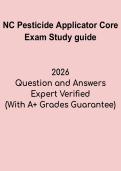 North Carolina Pesticide Applicator Core Exam Study Guide &vert; Certification Prep & Safety Review