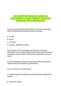 ATI CAPSTONE MEDICAL SURGICAL ASSESSMENT 1 AND CORRECT DETAILED ANSWERS WITH RATIONALES 