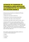 AUTOMATED TEST FRAMEWORK ATF FUNDAMENTALS MICRO CERTIFICATION 2023 EXAMINATION TEST 2026 QUESTIONS WITH SOLUTIONS GRADED A&plus;