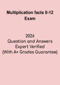Multiplication Facts 0&ndash;12 Study Guide &vert; Times Tables Practice for Students