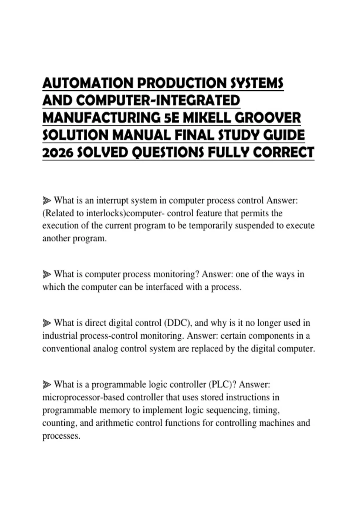 AUTOMATION PRODUCTION SYSTEMS AND COMPUTER-INTEGRATED MANUFACTURING 5E ...