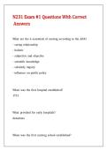 N231 Exam -1 Questions With Correct Answers