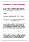 NUR 126 Exam 1 questions with answers&period;