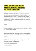 AVMG 2050 MIDTERM BOARD EXAMINATION 2026 QUESTIONS SOLUTIONS GRADED A&plus;