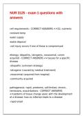 NUR 3125 - exam 1 questions with answers