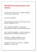NUR 3125 Final exam questions with answers