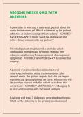 NSG5240 WEEK 8 QUIZ WITH ANSWERS&period;