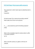 DC 3rd Class Test exam with answers