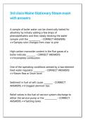 3rd class Maine Stationary Steam exam with answers