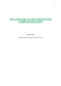 WGU C205 TASK 2 &vert; LATEST UPDATE WITH COMPLETE SOLUTIONS