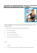 Cardiopulmonary Anatomy & Physiology&colon; Essentials of Respiratory Care 7th Edition by Terry Des Jardins Test Bank &vert;ISBN&colon; 9781337794909&vert; Guide A&plus;