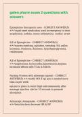 galen pharm exam 2 questions with answers