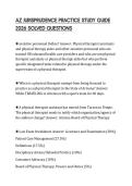 AZ JURISPRUDENCE PRACTICE STUDY GUIDE 2026 SOLVED QUESTIONS