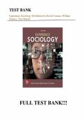 Test bank for Experience Sociology 5th Edition with test questions and answers graded A&plus;