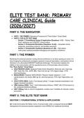 Elite Primary Care Test Bank&colon; Dunphy 6th Edition & 2026&sol;2027 Clinical Guidelines &lpar;Questions & Rationales&rpar;