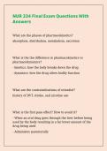 NUR 334 Final Exam Questions With Answers&period;