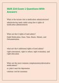 NUR 334 Exam 1 Questions With Answers 