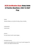 ALTA Certification Exam Study Guide & Practice Questions &vert; CALT & CALP Prep