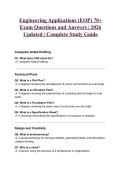 Engineering Applications &lpar;EOP&rpar; 70&plus; Exam Questions and Answers &vert; 2026 Updated &vert; Complete Study Guide