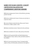BARBER STATE BOARD SCIENTIFIC CONCEPT CERTIFICATION EVALUATION 2026 COMPREHENSIVE QUESTIONS ANSWERS