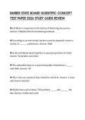BARBER STATE BOARD SCIENTIFIC CONCEPT TEST PAPER 2026 STUDY GUIDE REVIEW