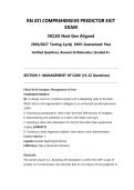 RN ATI COMPREHENSIVE PREDICTOR EXIT EXAM ACTUAL 2026&sol;2027 &vert; NCLEX Next Gen Aligned &vert; Verified Q&A with Rationales &vert; 100&percnt; Guaranteed Pass - Graded A&plus;