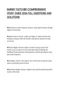 BARNEY FLETCHER COMPREHENSIVE STUDY GUIDE 2026 FULL QUESTIONS AND SOLUTIONS
