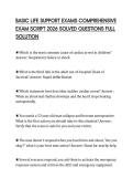 BASIC LIFE SUPPORT EXAMS COMPREHENSIVE EXAM SCRIPT 2026 SOLVED QUESTIONS FULL SOLUTION