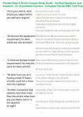 Florida Class E Driver License Study Guide - Verified Questions and Answers - A&plus; Guaranteed Success - Complete Florida DMV Test Prep