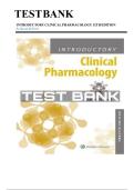 TEST BANK Introductory Clinical Pharmacology 12th Edition by Susan Ford Chapters 1-54 Questions With Answers 
