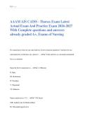 AAAM AIS CAISS - Thorax Exam Latest  Actual Exam And Practice Exam 2026-2027  With Complete questiAAAM AIS CAISS - Thorax Exam Latest  Actual Exam And Practice Exam 2026-2027  With Complete questions and answers  already graded A&plus;&comma; Exams 