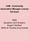 CAM &ndash; Community Association Manager License GA &vert; Exam Prep & Study Guide