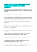 NMNC 1110 EAQ 6&colon; Pain Latest Exam and All Correct Answers 2026 Updated&period;