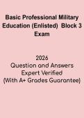 Basic Professional Military Education &lpar;Enlisted&rpar; Block 3 &vert; PME Study Guide & Exam Prep