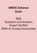 AWOIC Entrance Exam 2026 Study Guide &vert; Aviation Warrant Officer Candidate Prep