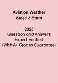 Aviation Weather Stage 2 Exam Study Guide &vert; Meteorology & Flight Safety Prep