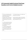 ATI Community Health Proctored Final Exam 2025&sol;2026 Questions And Correct Detailed Answers
