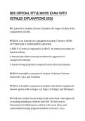 BDS OFFICIAL STYLE MOCK EXAM WITH DETAILED EXPLANATIONS 2026