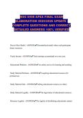 NSG 6998 APEA FINAL EXAM ELABORATION 2025&sol;2026 UPDATE &vert; COMPLETE QUESTIONS AND CORRECT DETAILED ANSWERS 100&percnt; VERIFIED