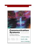 Solutions Manual -- Communication Systems&colon; An Introduction to Signals and Noise in Electrical Communication&comma; 4th Edition 