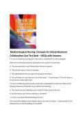 Medical-Surgical Nursing&colon; Concepts for Interprofessional Collaborative Care Test Bank &ndash; MCQs with Answers