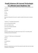 PrepIQ Arkansas AR Licensed Technologist LTL Ultimate Exam 