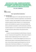 WGU D078 TASK 2 TEM1 - BUSINESS ENVIRONMENT APPLICATIONS I&colon; BUSINESS STRUCTURES AND LEGAL ENVIRONMENT - LEGAL AND ETHICAL CONSIDERATIONS &vert; LATEST UPDATE WITH COMPLETE SOLUTIONS