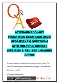 ATI Pharmacology Proctored Exam &ndash; 250 Multiple Choice Questions and Answers on Cardiovascular Drugs&comma; Antibiotics&comma; Insulin&comma; Anticoagulants &vert; 2025&ndash;2026