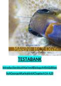 Introduction to Marine Biology 4th Edition by George Karleskint &ndash; Chapters 1&ndash;20 Comprehensive Notes and Study Summary